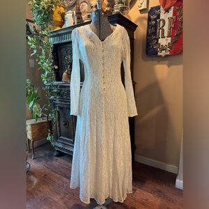 Vintage Prairie Style Lace Dress